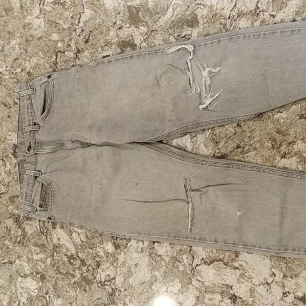 Vintage Levi's Orange Tab 550 32x30 Relaxed Tapered With Ripped Knees